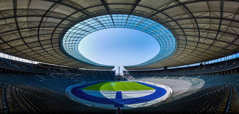 Fans at a stadium
